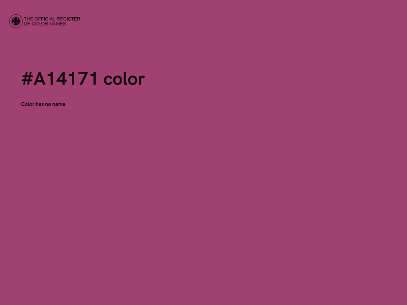 #A14171 color image