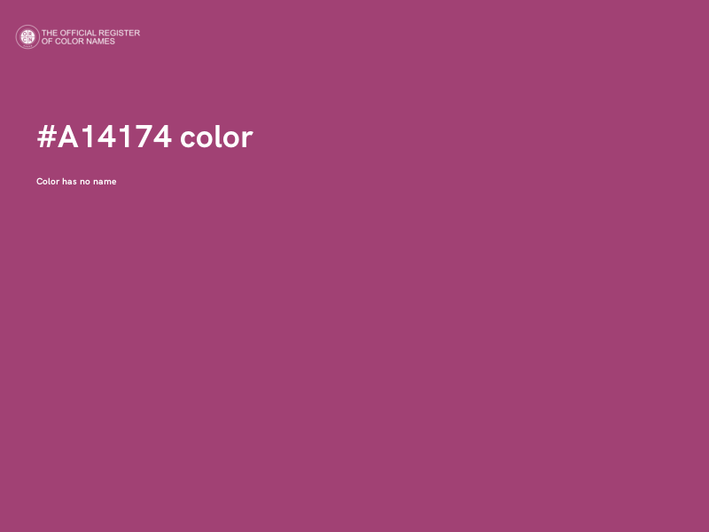 #A14174 color image