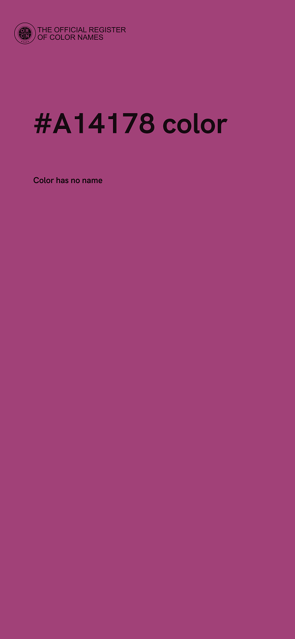 #A14178 color image