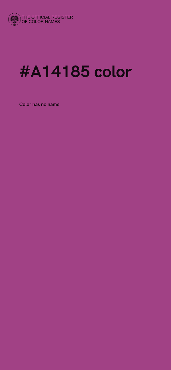 #A14185 color image