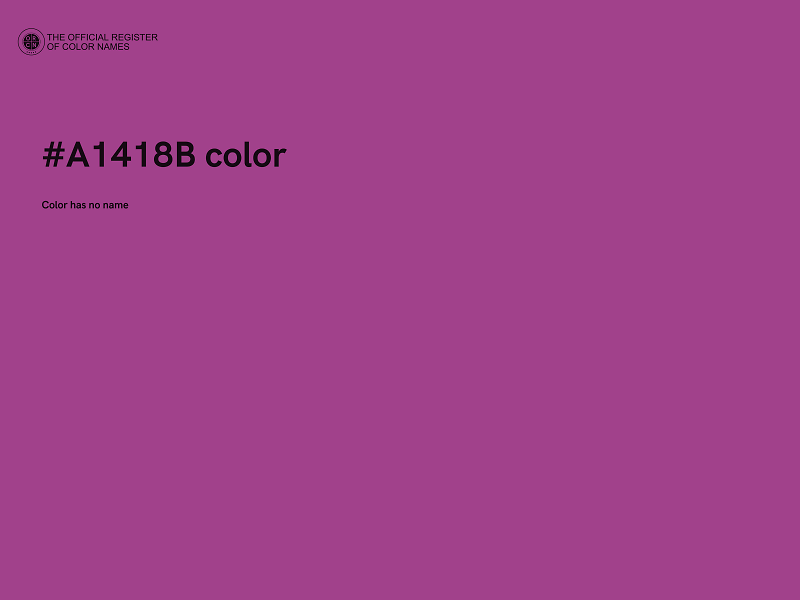 #A1418B color image