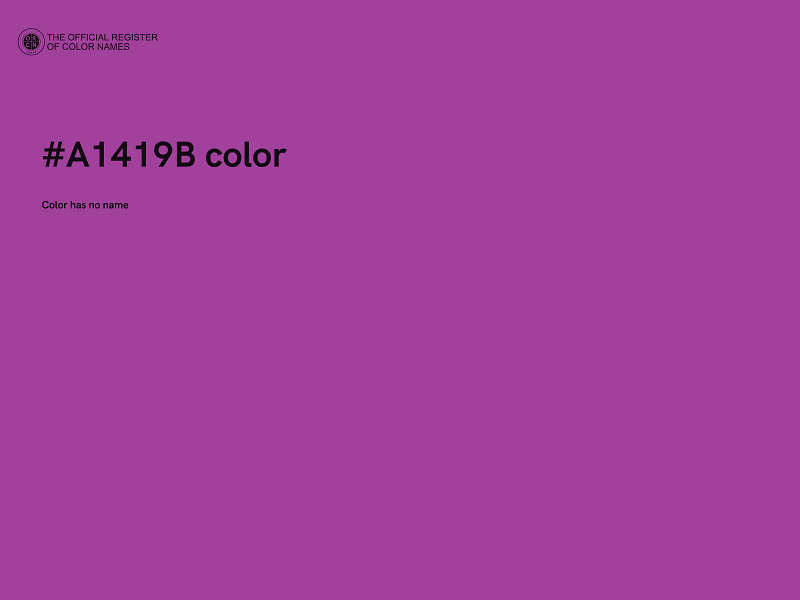 #A1419B color image