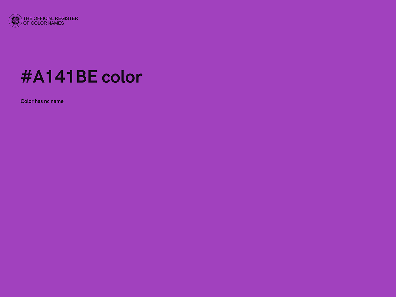 #A141BE color image