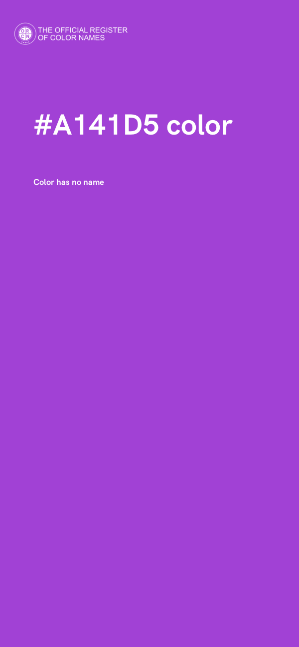 #A141D5 color image