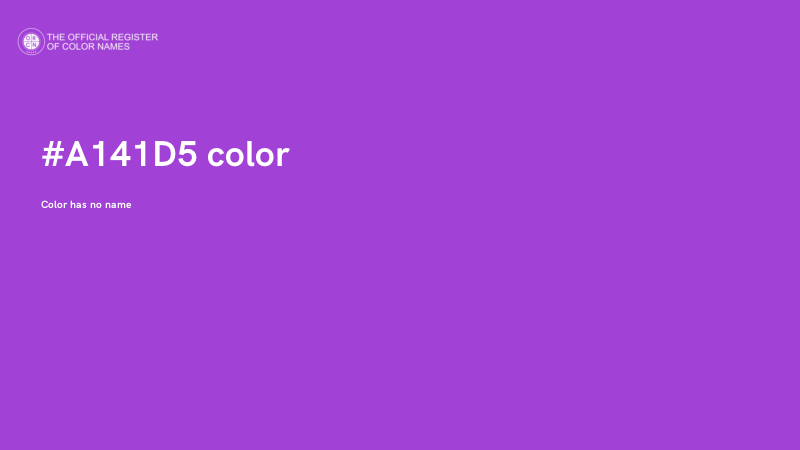 #A141D5 color image