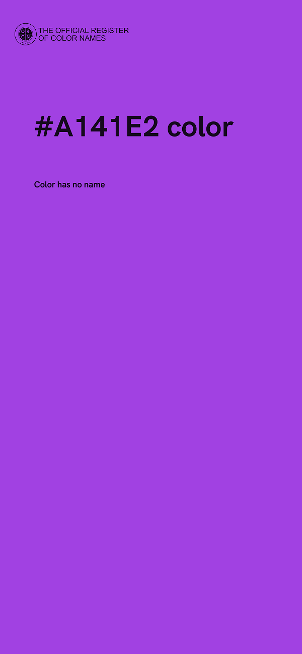 #A141E2 color image