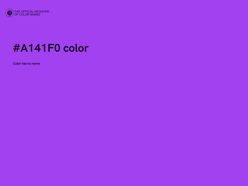 #A141F0 color image