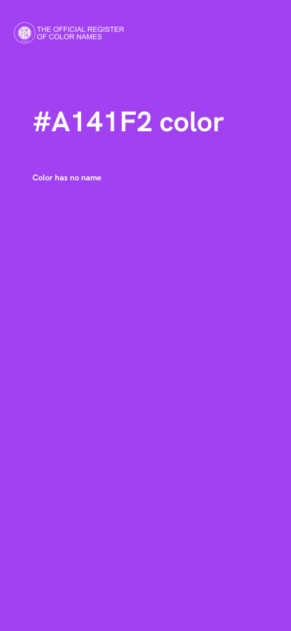 #A141F2 color image