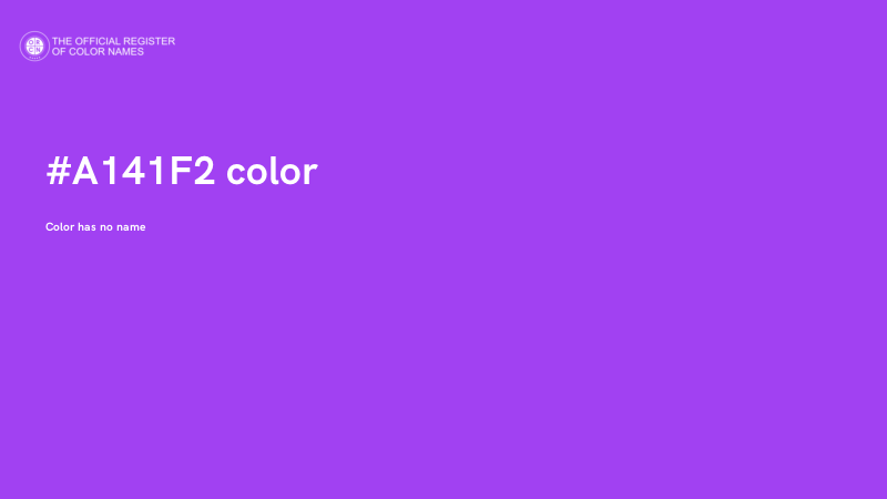 #A141F2 color image