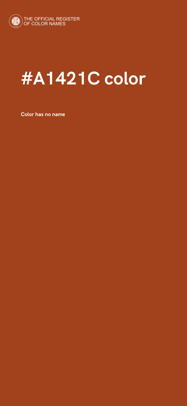 #A1421C color image