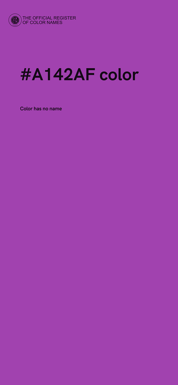 #A142AF color image
