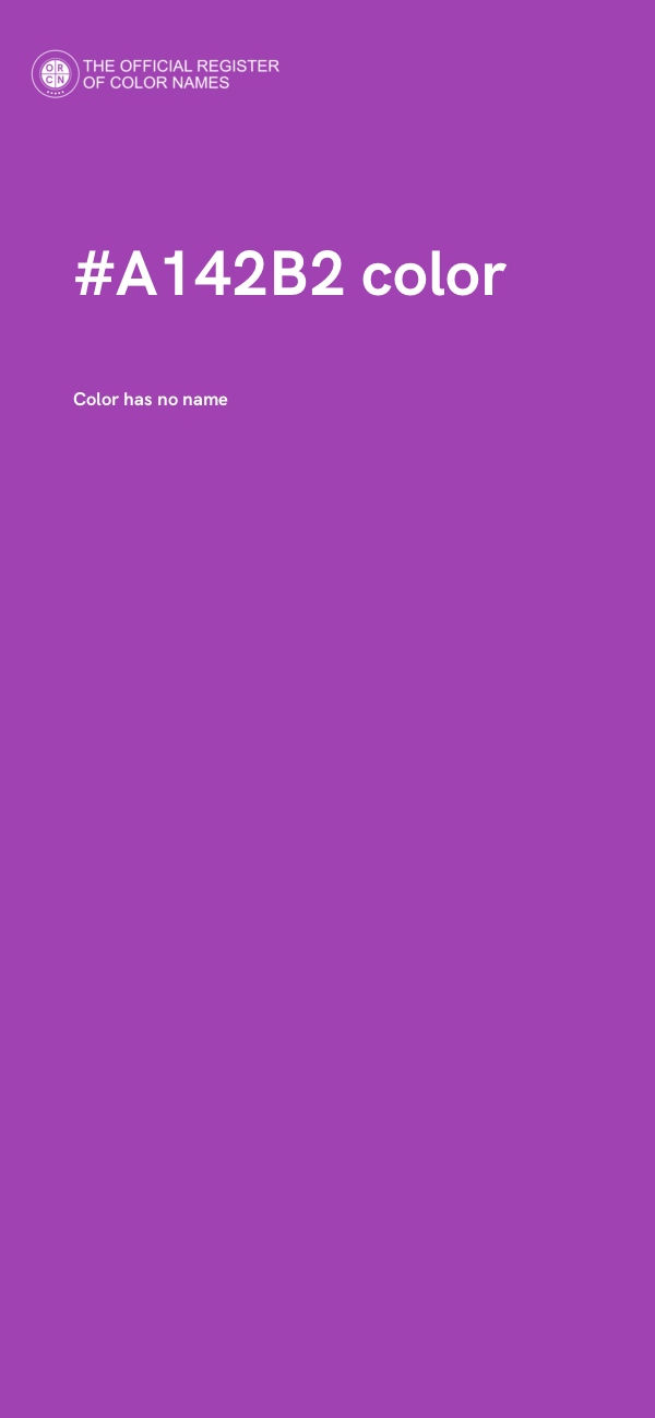 #A142B2 color image