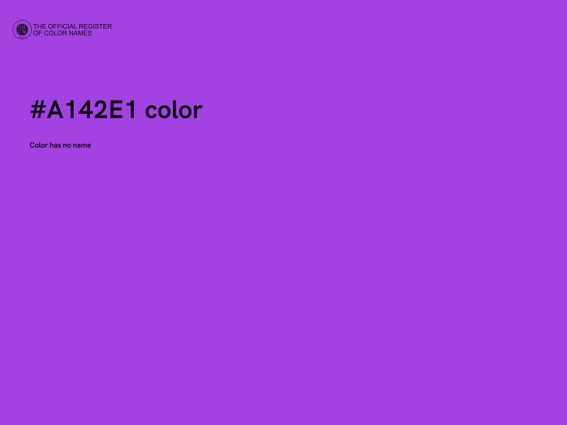 #A142E1 color image