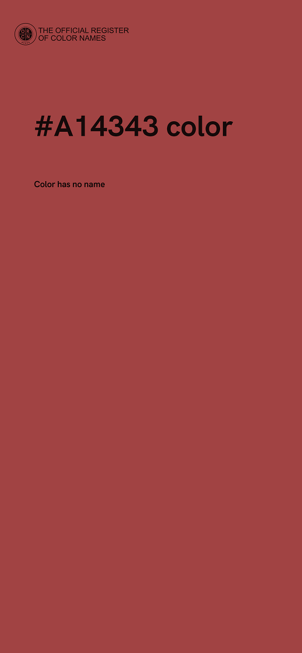 #A14343 color image