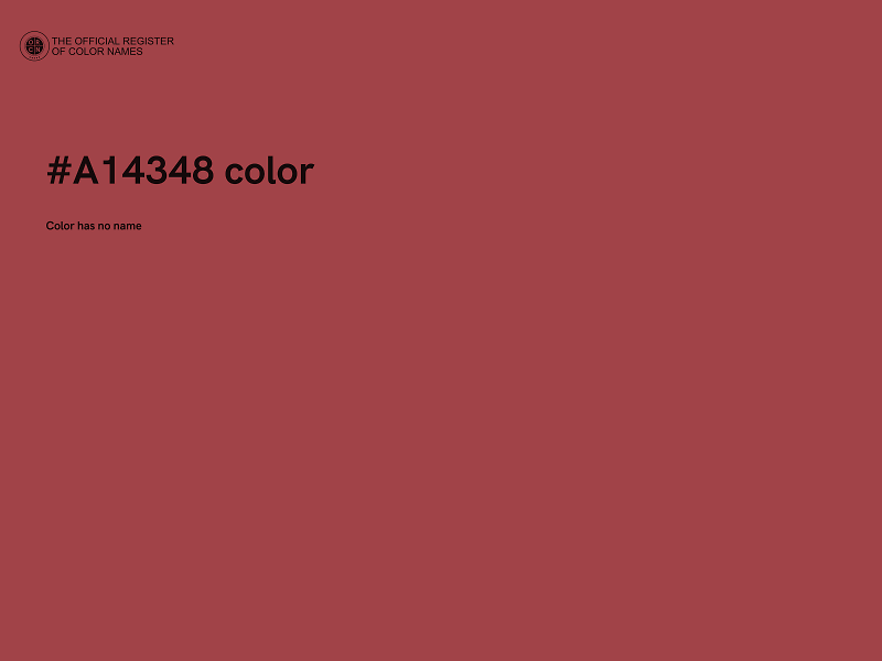 #A14348 color image