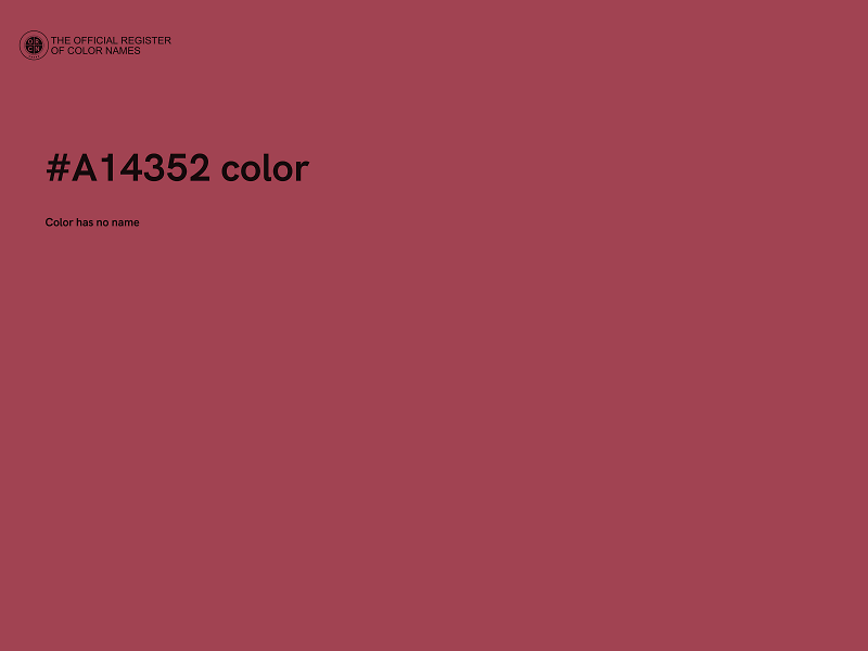 #A14352 color image