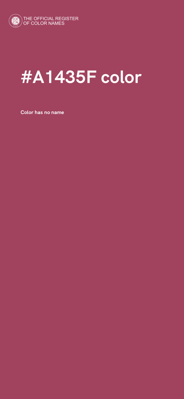 #A1435F color image