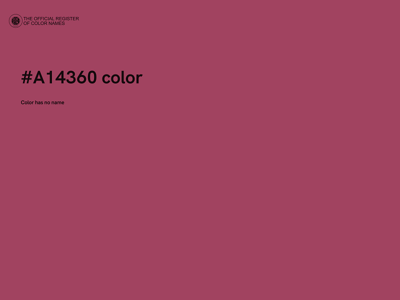 #A14360 color image