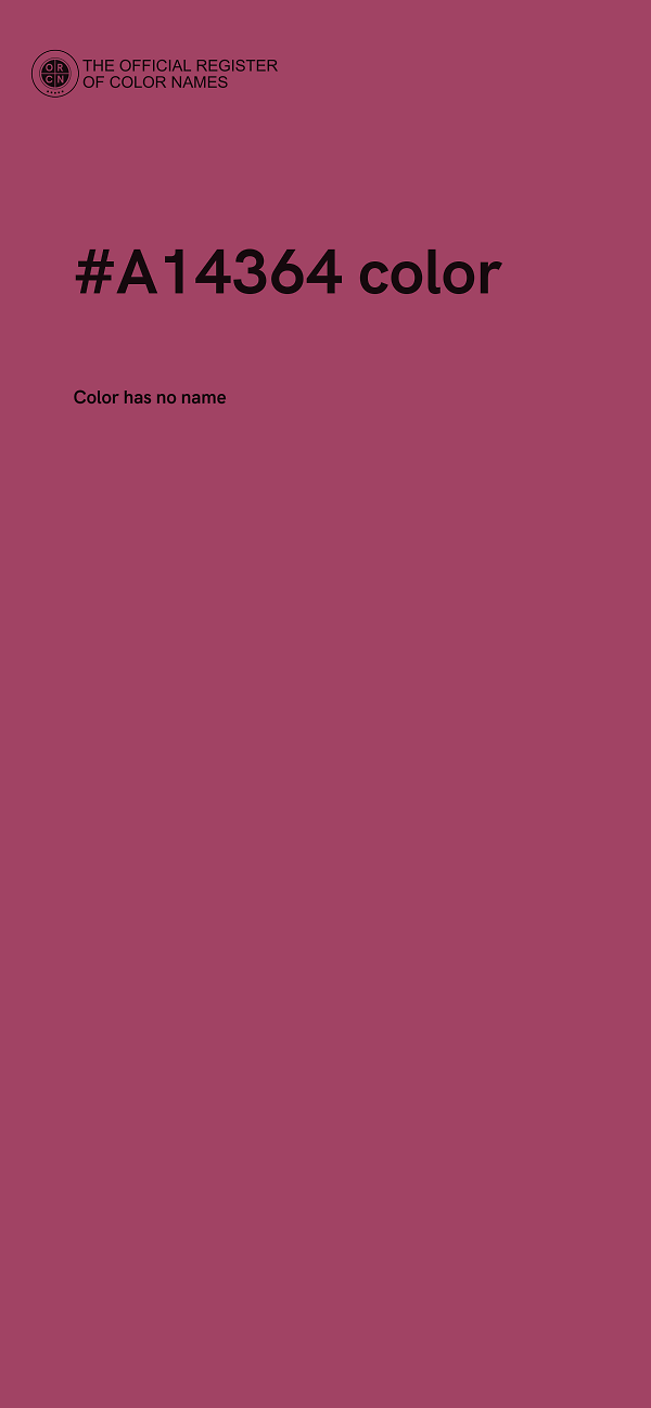 #A14364 color image