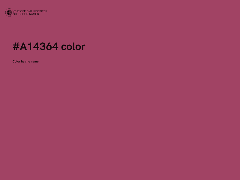 #A14364 color image