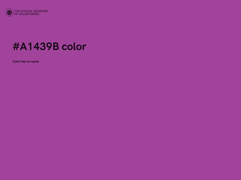 #A1439B color image