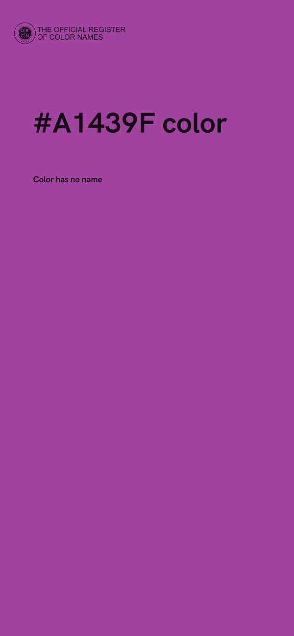 #A1439F color image