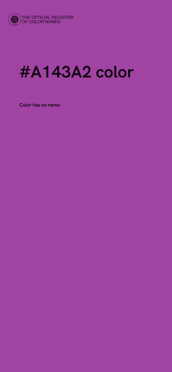 #A143A2 color image