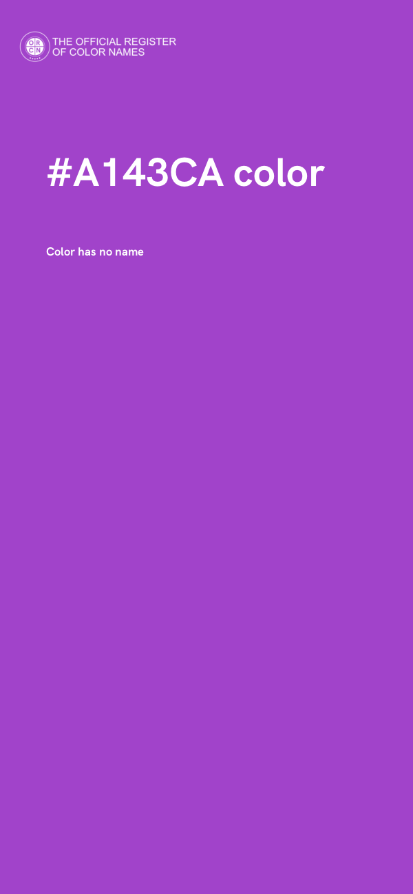 #A143CA color image