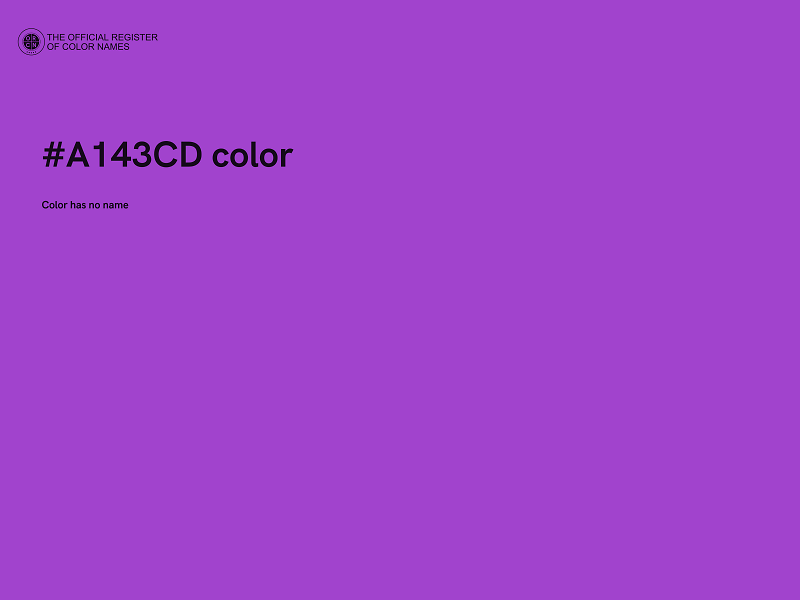 #A143CD color image