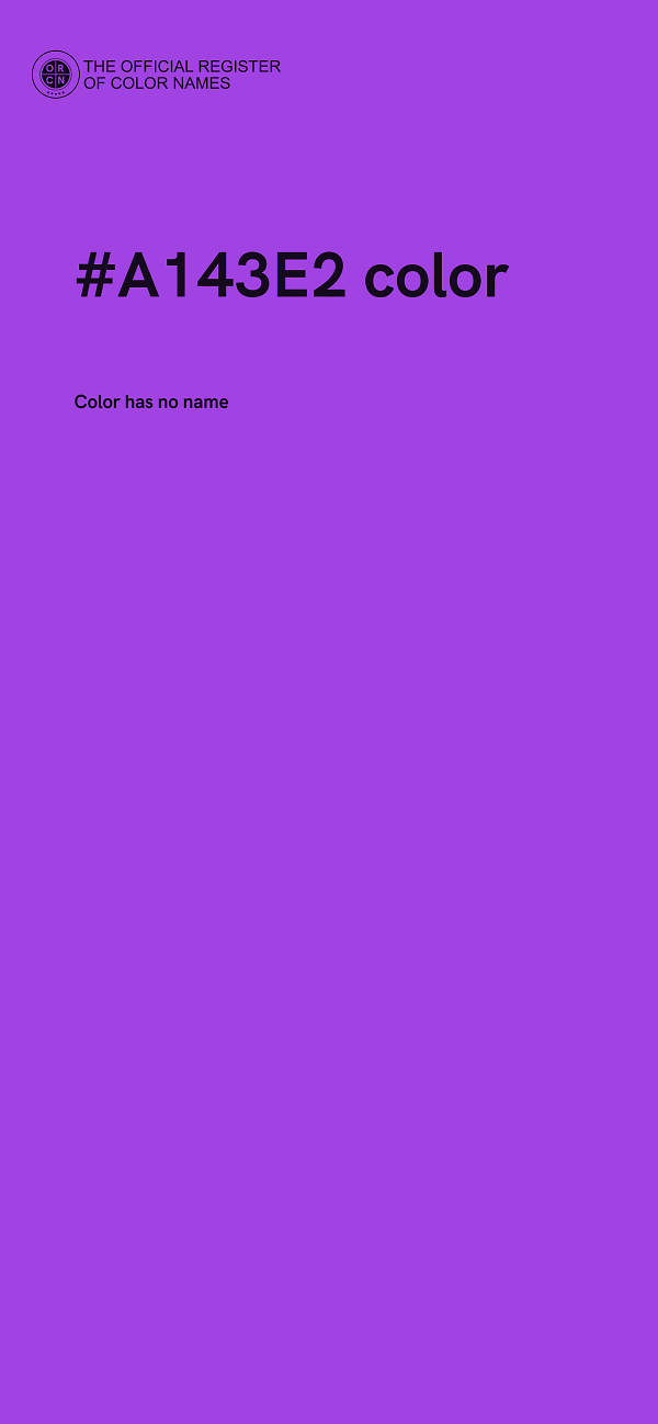 #A143E2 color image
