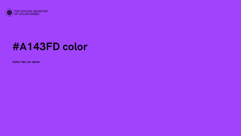 #A143FD color image