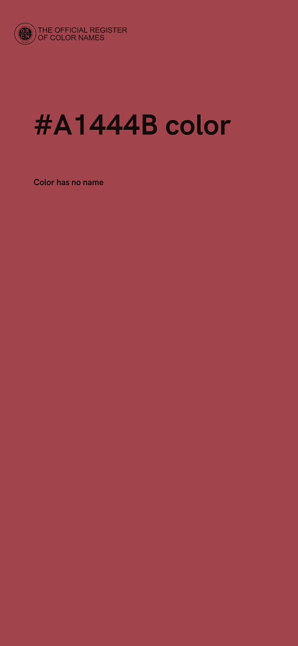 #A1444B color image