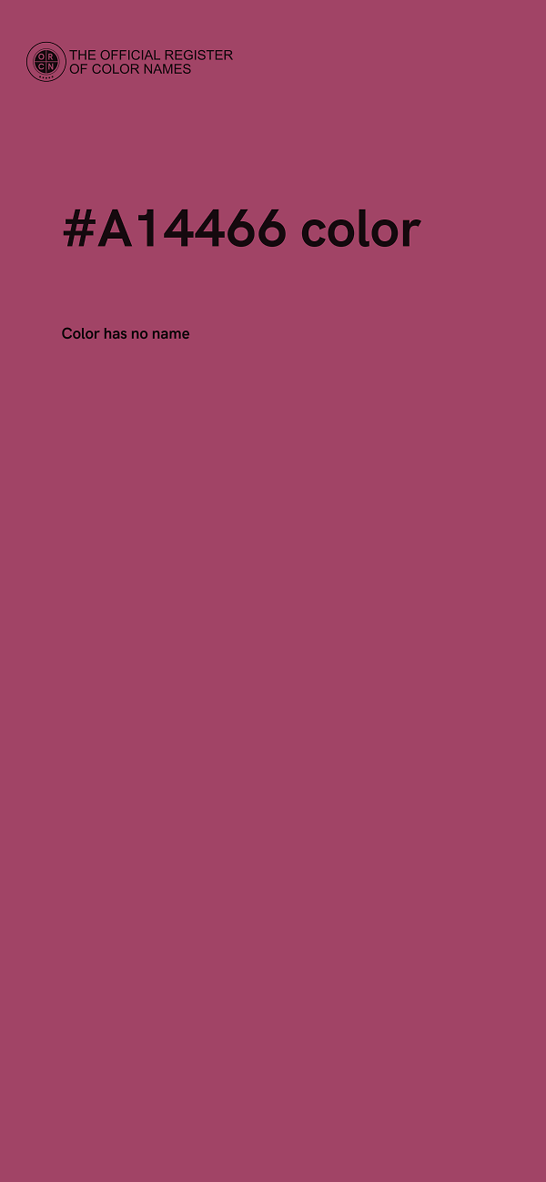 #A14466 color image