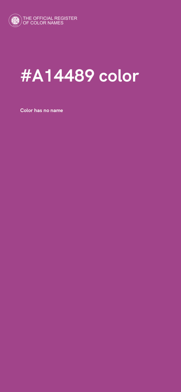 #A14489 color image