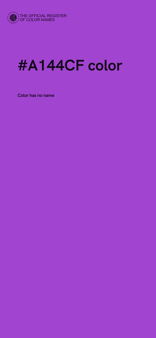#A144CF color image