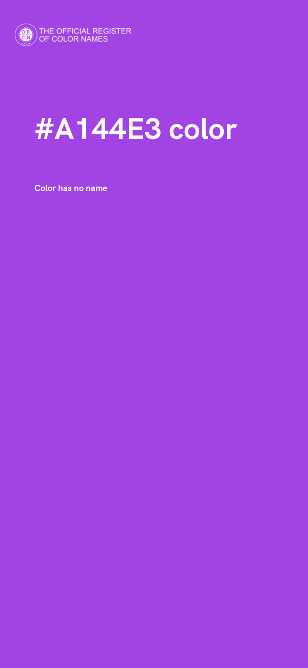 #A144E3 color image