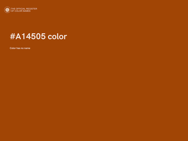 #A14505 color image