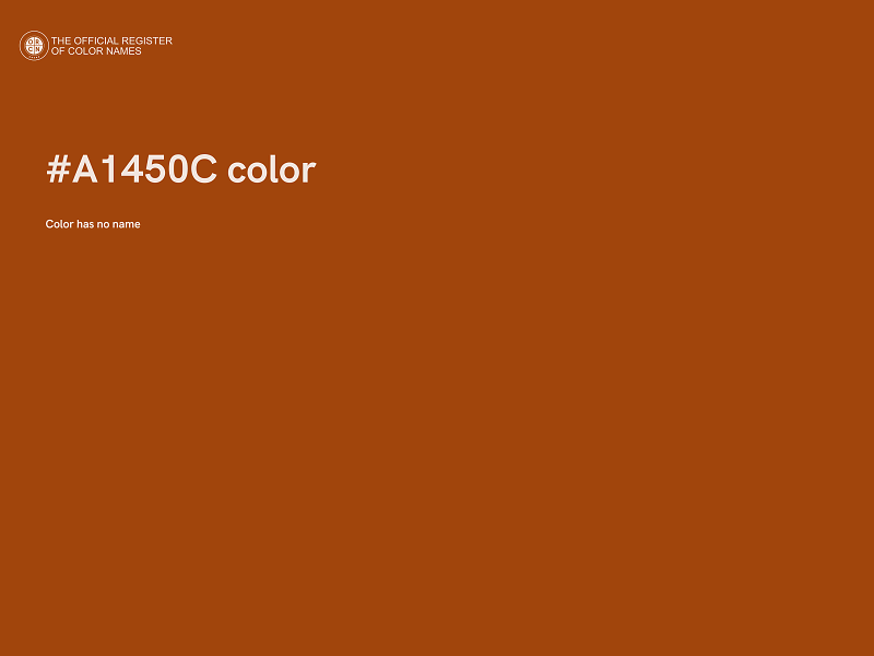 #A1450C color image