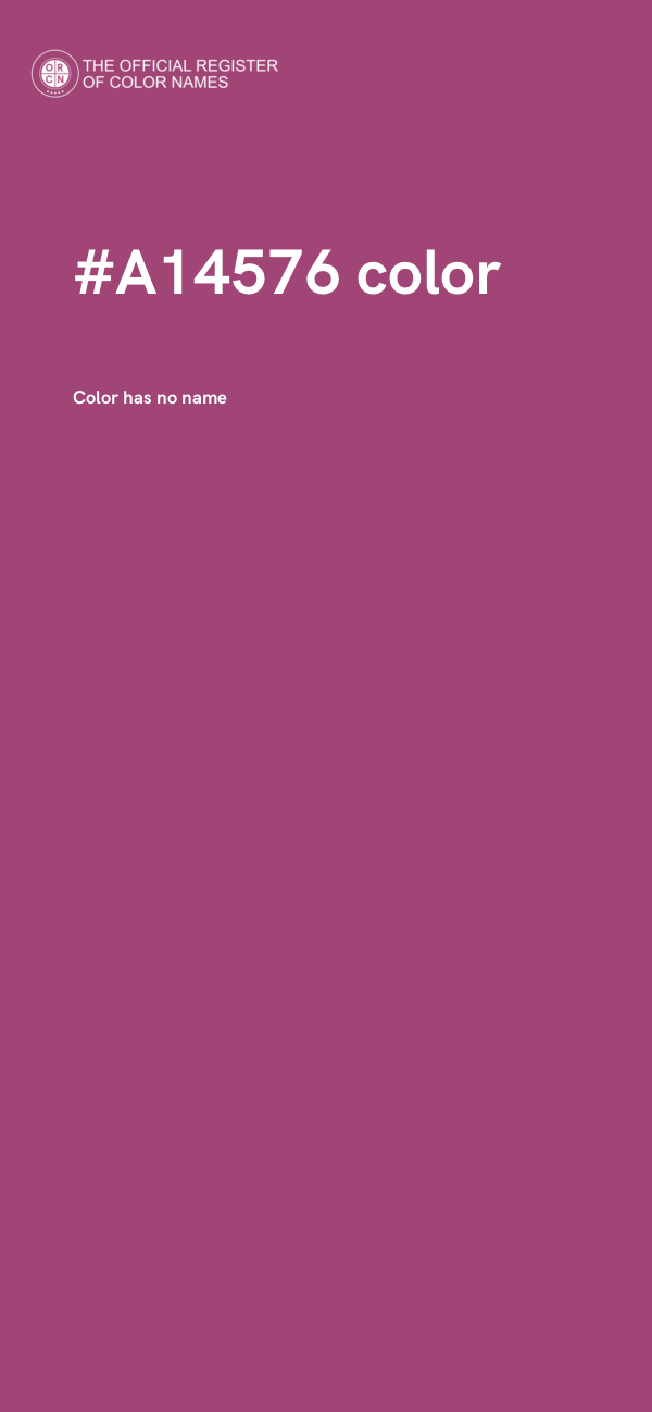 #A14576 color image