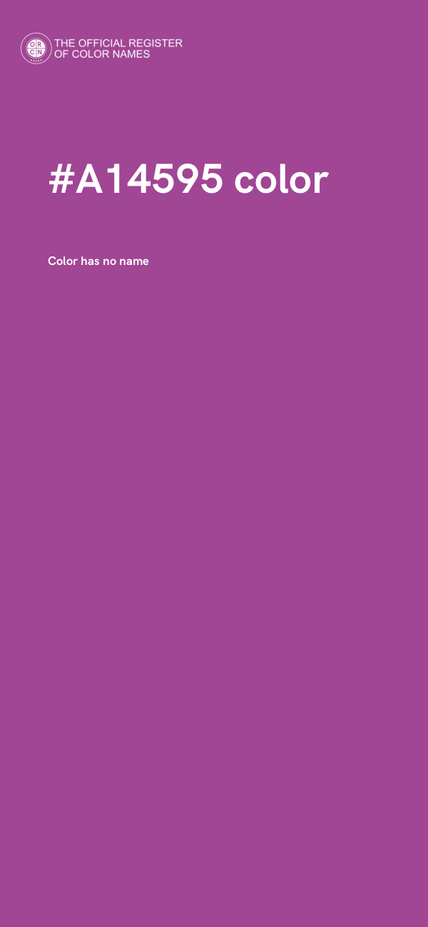 #A14595 color image
