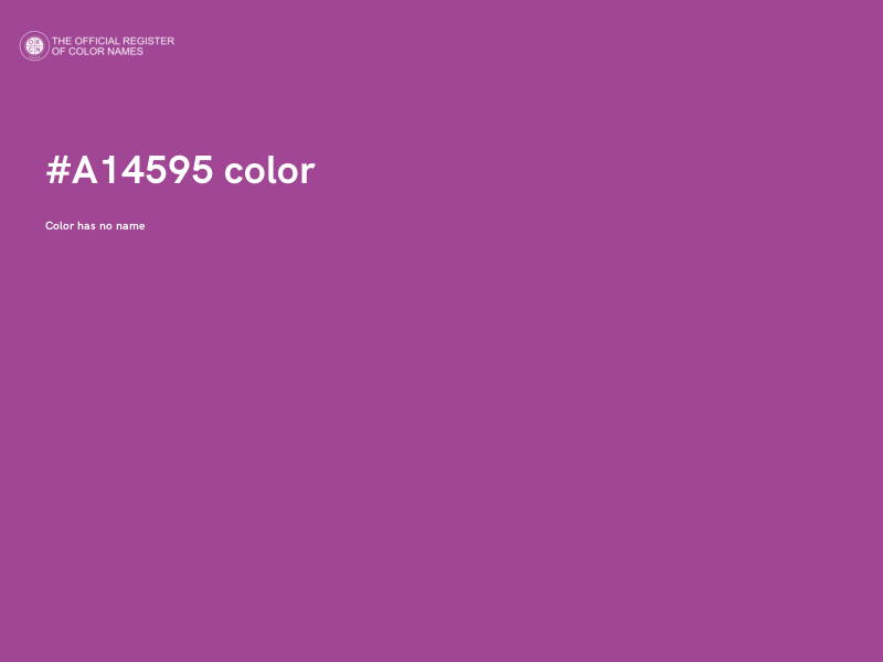 #A14595 color image