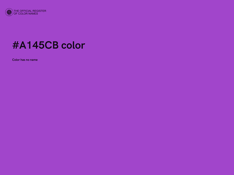 #A145CB color image