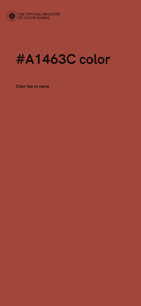 #A1463C color image