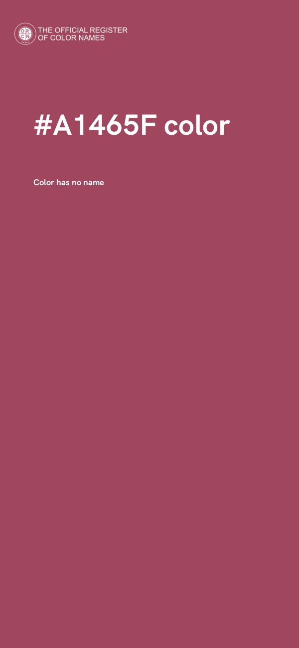 #A1465F color image