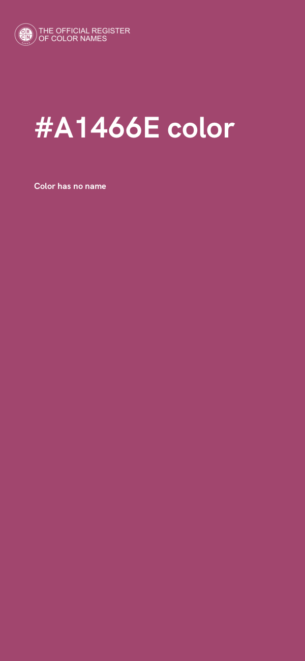 #A1466E color image