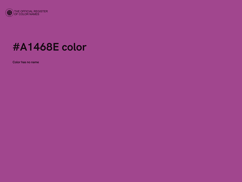 #A1468E color image