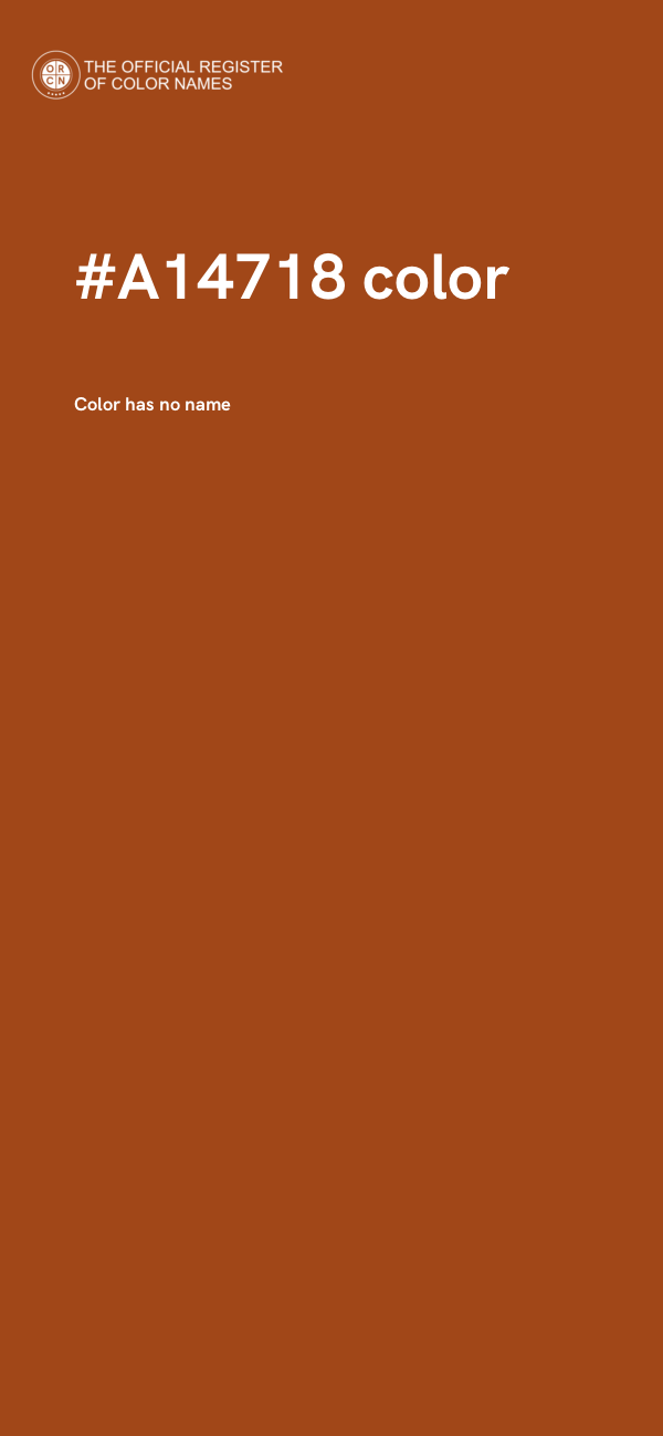 #A14718 color image