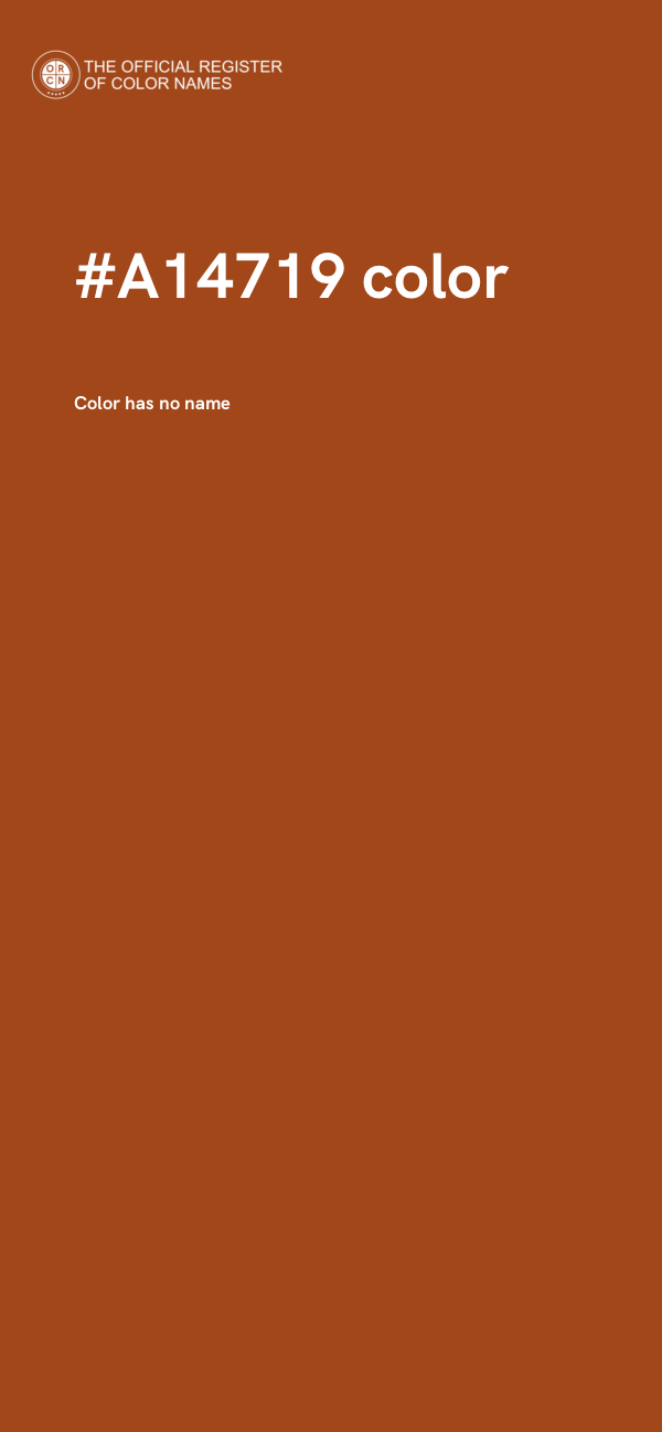 #A14719 color image