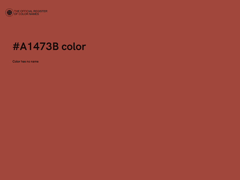 #A1473B color image