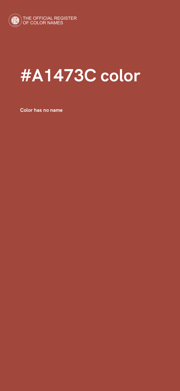 #A1473C color image